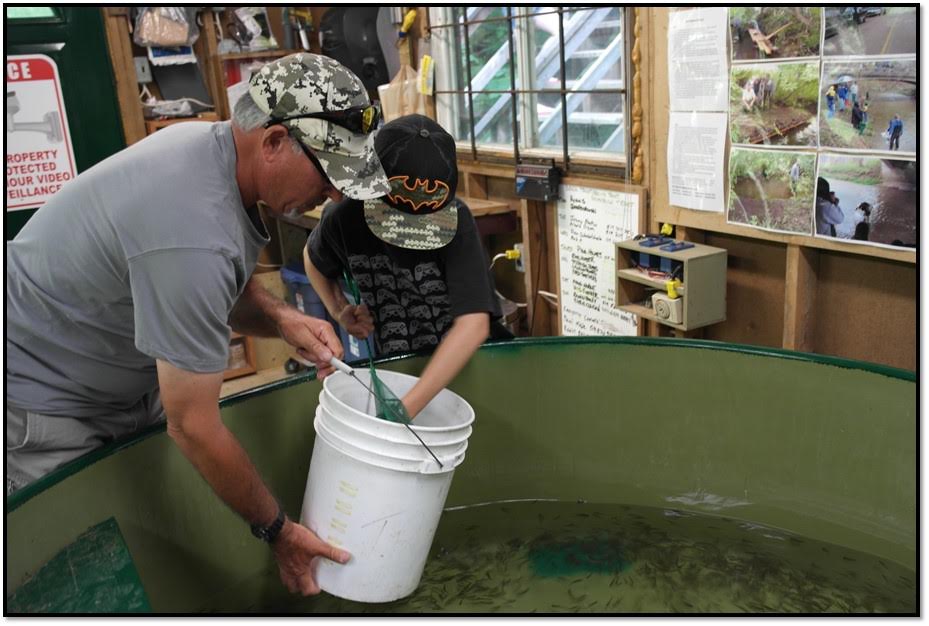 Bill Vanderwetering and helper